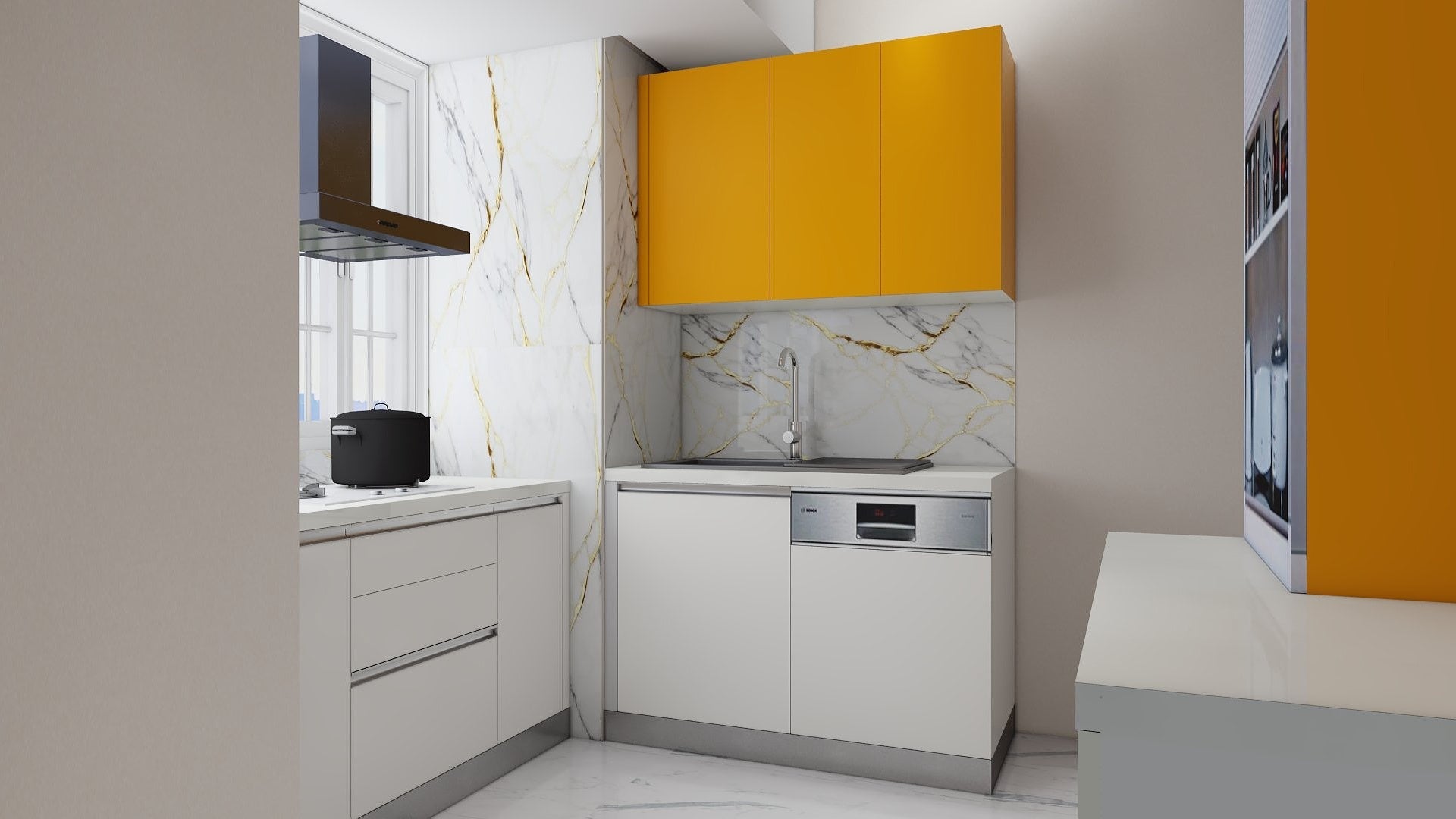 U shaped Modular Kitchen - Radon India-- U shaped Modular Kitchen-  Radon India