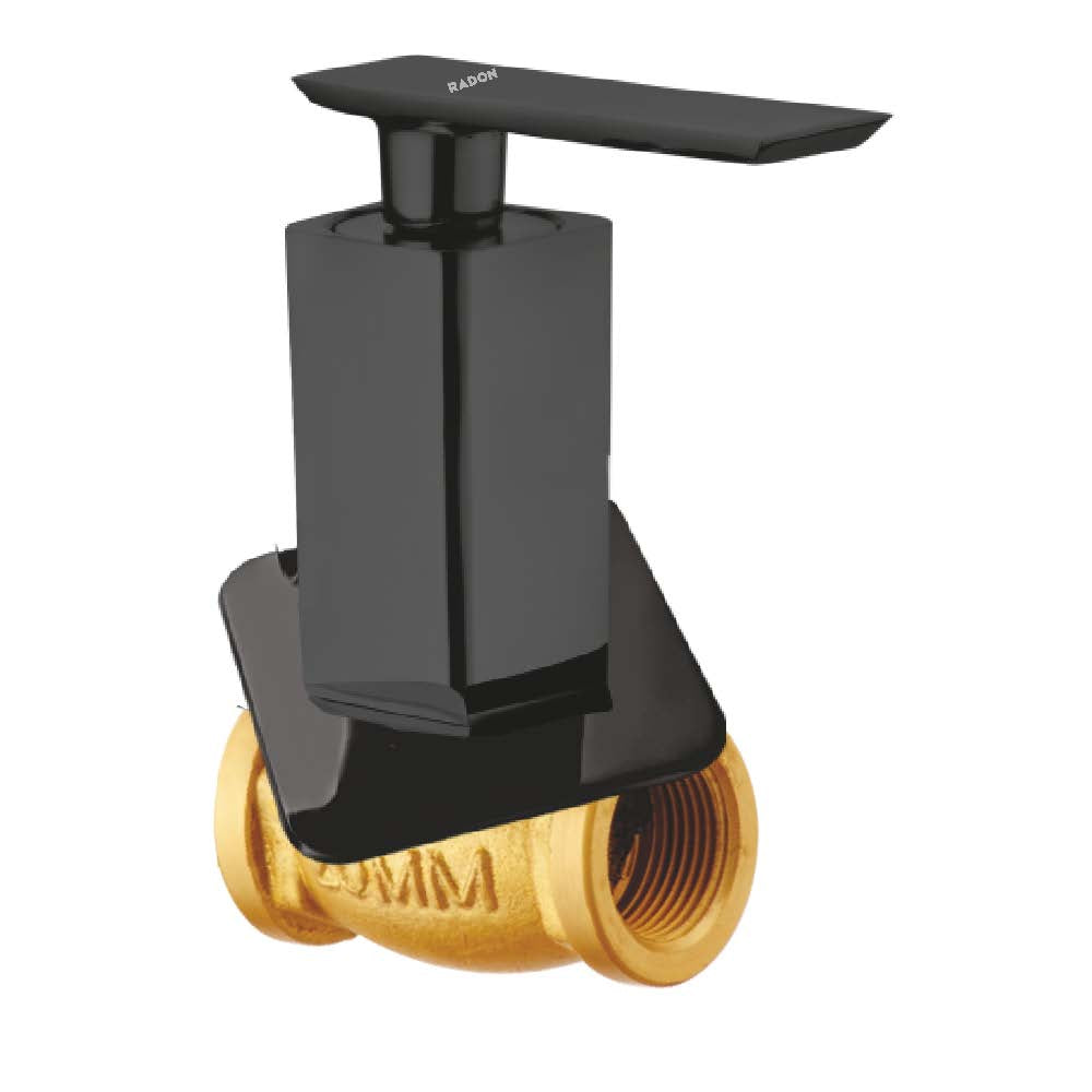 GRANDE CONCEALED STOP COCK 20MM (BLACK) - Radon India-- GRANDE CONCEALED STOP COCK 20MM (BLACK)-  Radon India