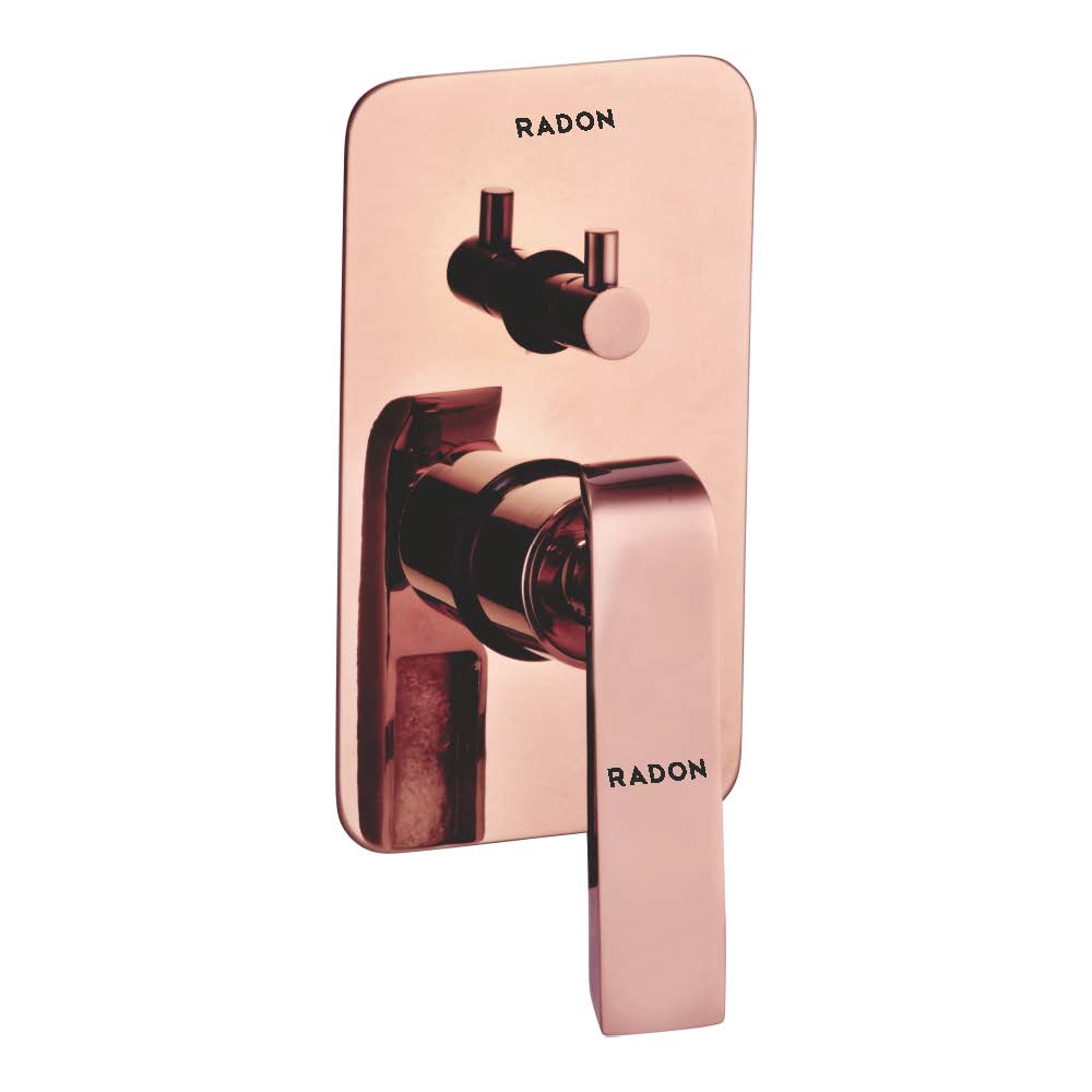 GRANDE DIVERTER HIGH FLOW BODY & UPPER TRIM (ROSE GOLD) - Radon India-- GRANDE DIVERTER HIGH FLOW BODY & UPPER TRIM (ROSE GOLD)-  Radon India