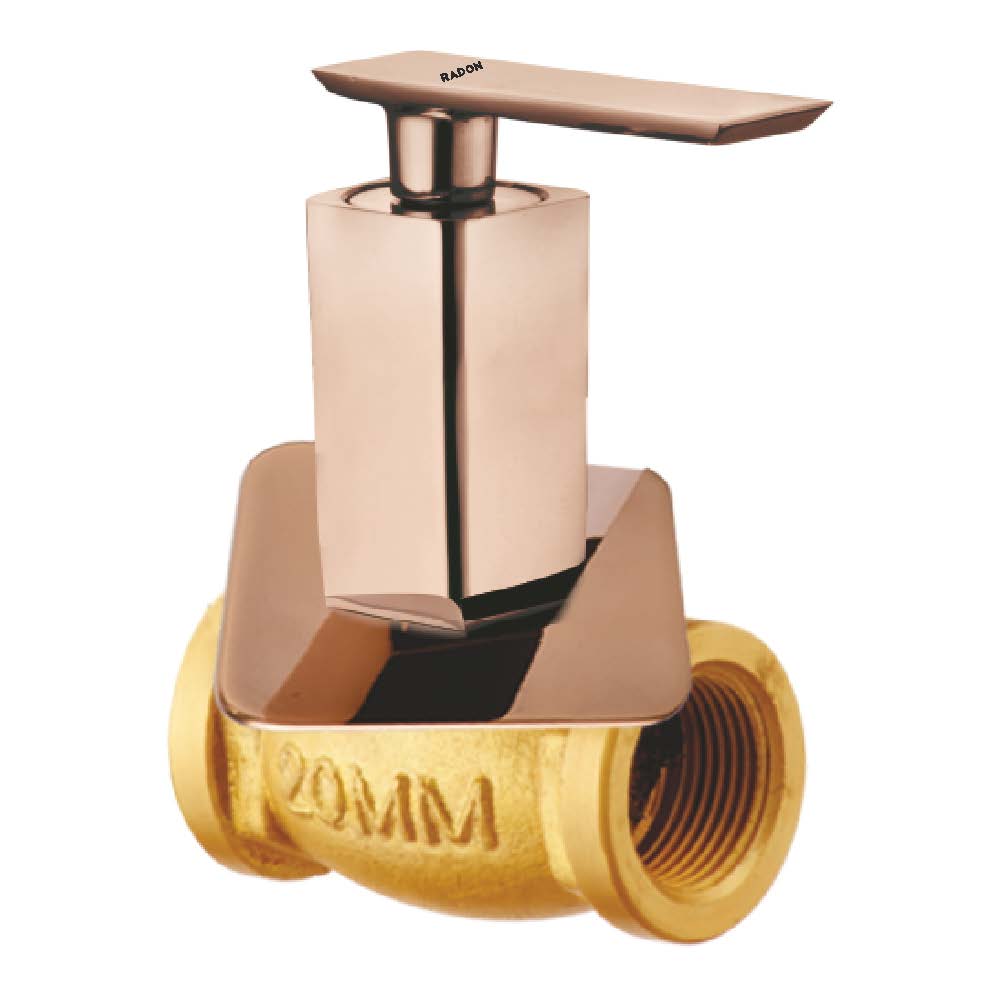 GRANDE CONCEALED STOP COCK 20MM (ROSE GOLD) - Radon India-- GRANDE CONCEALED STOP COCK 20MM (ROSE GOLD)-  Radon India