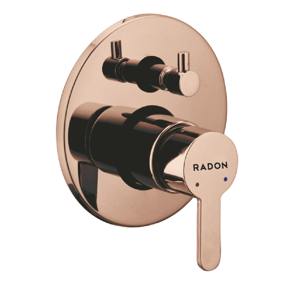 OPEL DIVERTER HIGH FLOW CONCEALED BODY & UPPER TRIM (ROSE GOLD) - Radon India-- OPEL DIVERTER HIGH FLOW CONCEALED BODY & UPPER TRIM (ROSE GOLD)-  Radon India