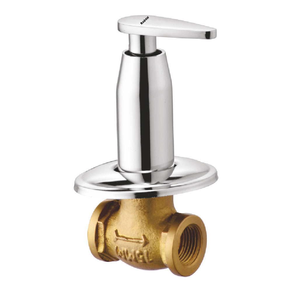 DEW CONCEALED STOP COCK 20MM (CHROME) - Radon India-- DEW CONCEALED STOP COCK 20MM (CHROME)-  Radon India