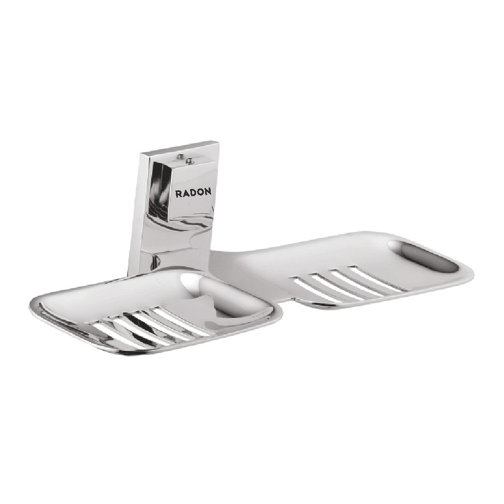ONIX DUAL SOAP DISH (CHROME) - Radon India-- ONIX DUAL SOAP DISH (CHROME)-  Radon India