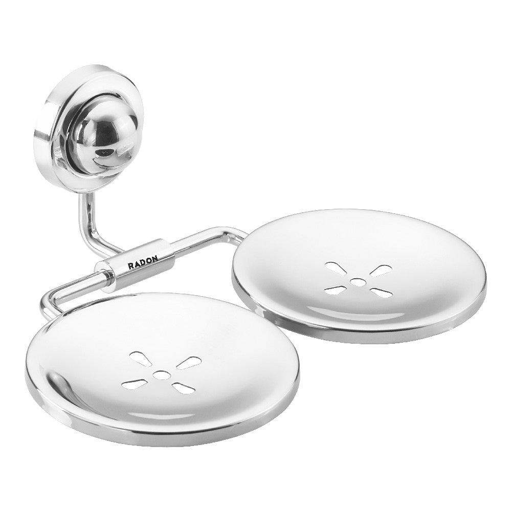 LUNA DUAL SOAP DISH (CHROME) - Radon India-- LUNA DUAL SOAP DISH (CHROME)-  Radon India