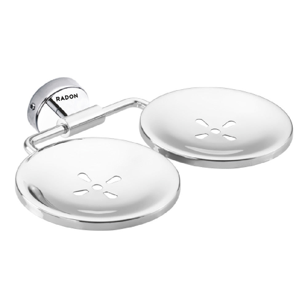 RUBINO DUAL SOAP DISH (CHROME) - Radon India-- RUBINO DUAL SOAP DISH (CHROME)-  Radon India