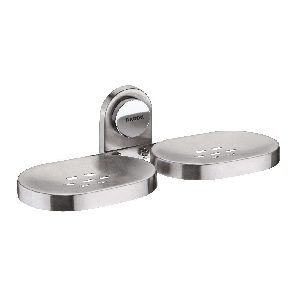 LUCY DUAL SOAP DISH (CHROME) - Radon India-- LUCY DUAL SOAP DISH (CHROME)-  Radon India