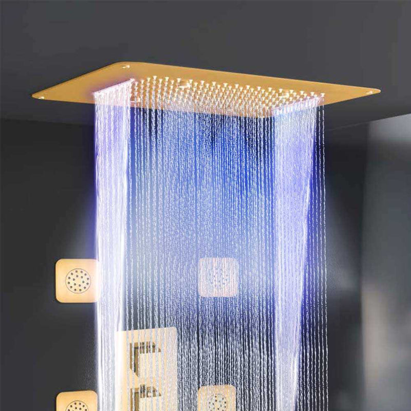 MULTI FUNCTION MULTI LED LIGHTS SHOWER (CHROME) - Radon India-- MULTI FUNCTION MULTI LED LIGHTS SHOWER (CHROME)-  Radon India