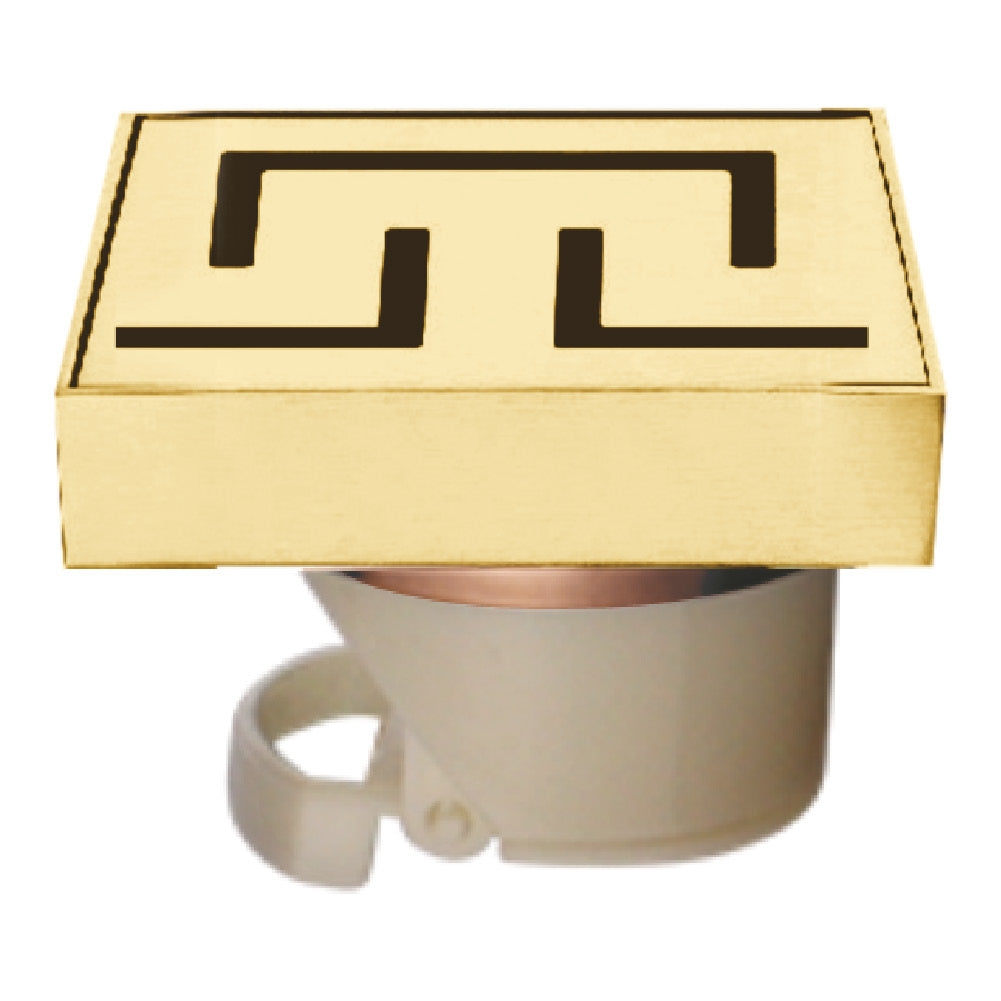 LINNER SHOWER CHANNEL DRAINER 5x5 (GOLD) - Radon India-- LINNER SHOWER CHANNEL DRAINER 5x5 (GOLD)-  Radon India