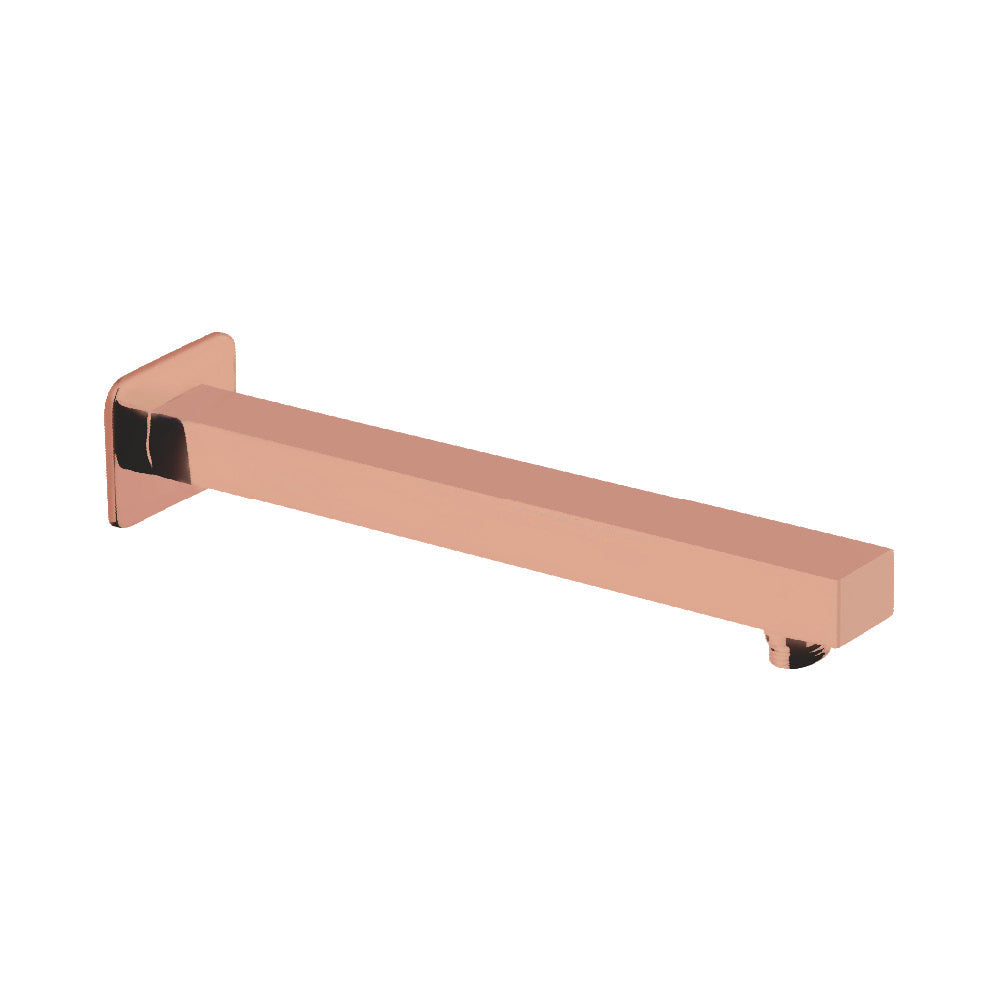 SQUARE SHOWER ARM BRASS 24 (ROSE GOLD) - Radon India-- SQUARE SHOWER ARM BRASS 24 (ROSE GOLD)-  Radon India