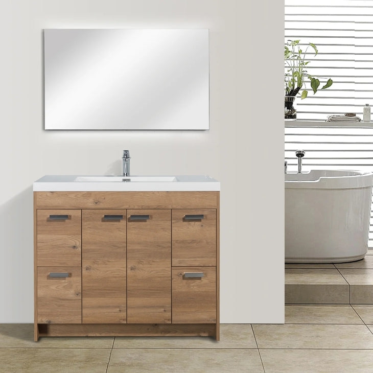 Cubix 48"  Vanity - Wood Melamine - Radon India-- Cubix 48"  Vanity - Wood Melamine-  Radon India