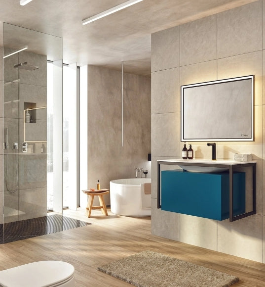 Elegant 24" & 30" Vanity - Blue & Grey - Radon India-- Elegant 24" & 30" Vanity - Blue & Grey-  Radon India