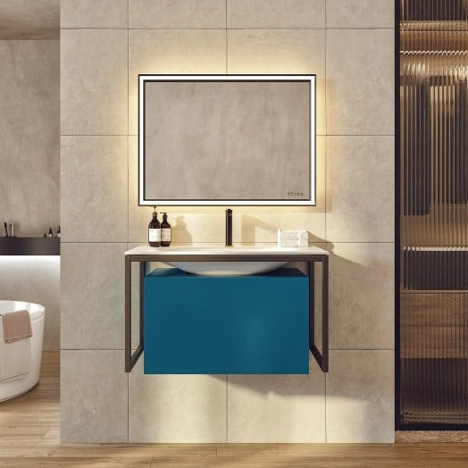 Elegant 24" & 30" Vanity - Blue & Grey - Radon India-- Elegant 24" & 30" Vanity - Blue & Grey-  Radon India