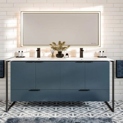Elegant 48" & 60" Vanity - Blue, White - Radon India-- Elegant 48" & 60" Vanity - Blue, White-  Radon India