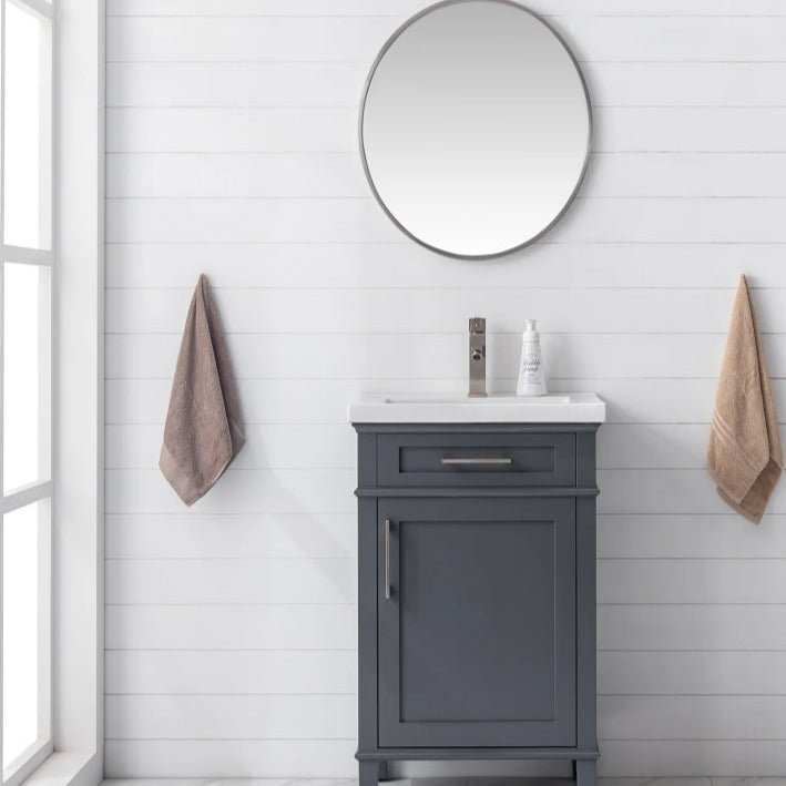 Elegant 24" Vanity - Grey - Radon India-- Elegant 24" Vanity - Grey-  Radon India