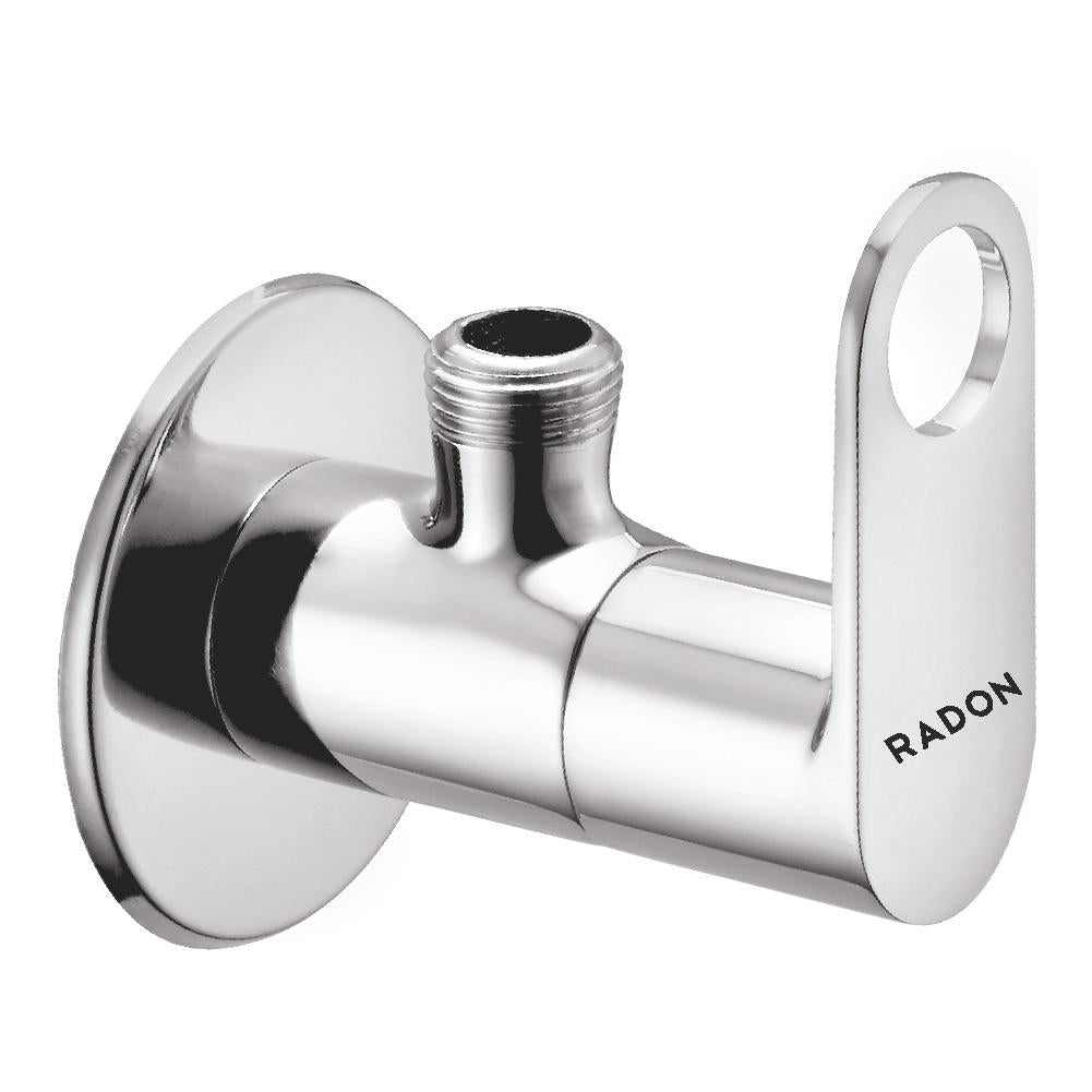AAURA ANGLE COCK WITH FLANGE (CHROME) - Radon India-- AAURA ANGLE COCK WITH FLANGE (CHROME)-  Radon India