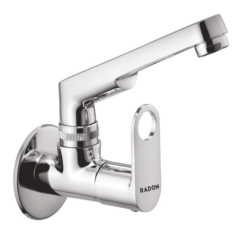 AAURA SINK COCK WITH FLANGE (CHROME) - Radon India-- AAURA SINK COCK WITH FLANGE (CHROME)-  Radon India