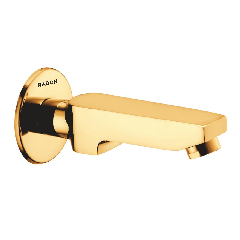 ARIC PLAIN SPOUT WITH FLANGE (GOLD) - Radon India-- ARIC PLAIN SPOUT WITH FLANGE (GOLD)-  Radon India