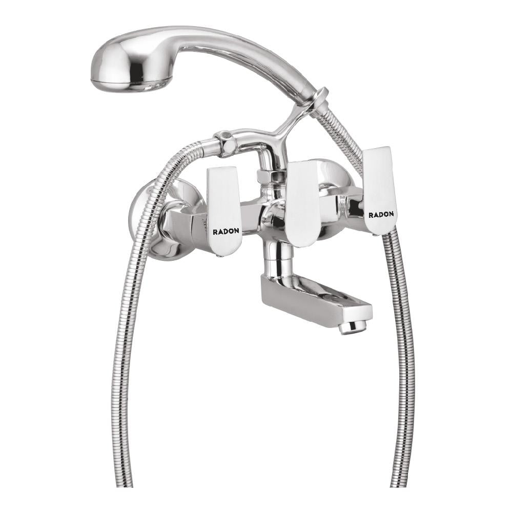 ARIC WALL MIXER TELEPHONIC WITH CRUTCH (CHROME) - Radon India-- ARIC WALL MIXER TELEPHONIC WITH CRUTCH (CHROME)-  Radon India