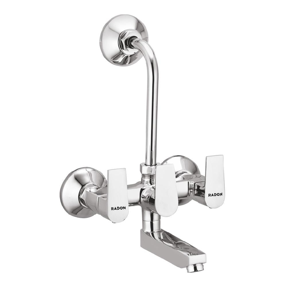 ARIC WALL MIXER TELEPHONIC WITH L-BEND (CHROME) - Radon India-- ARIC WALL MIXER TELEPHONIC WITH L-BEND (CHROME)-  Radon India