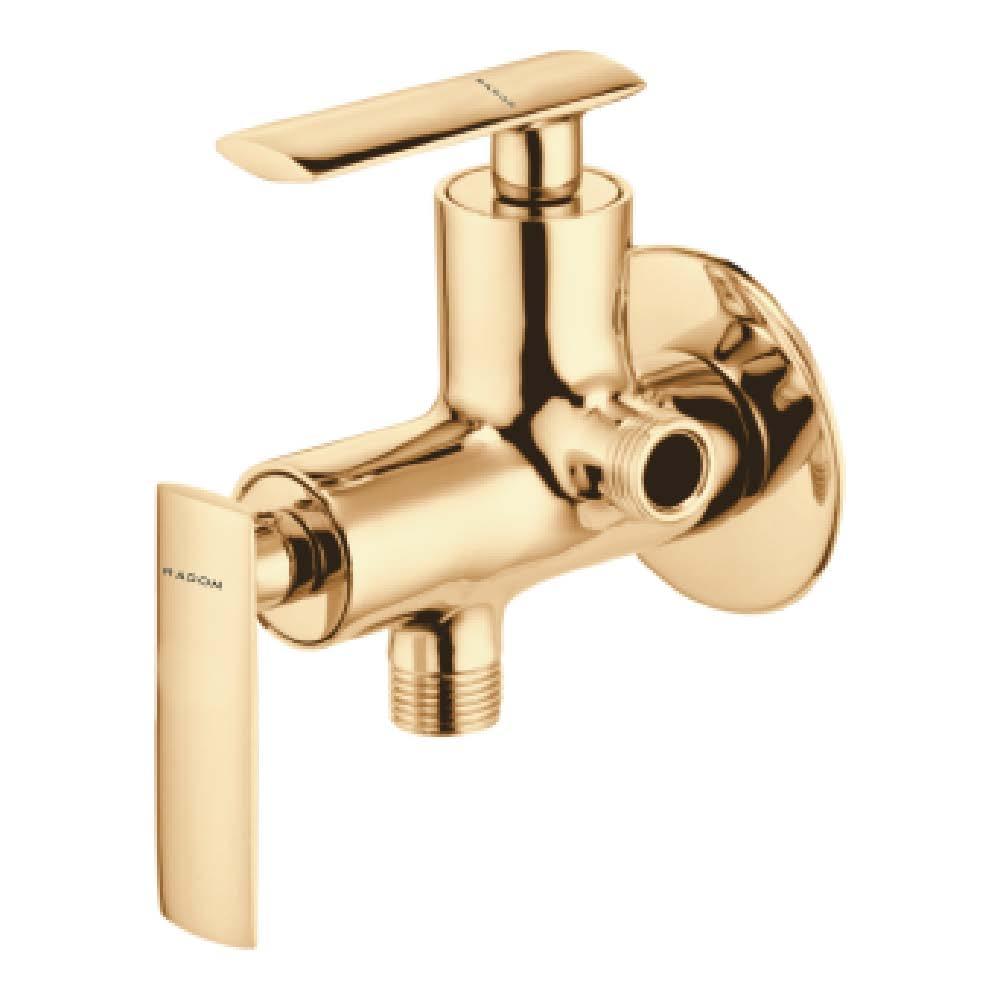BENZ 2 WAY ANGLE COCK WITH FLANGE (GOLD) - Radon India-- BENZ 2 WAY ANGLE COCK WITH FLANGE (GOLD)-  Radon India