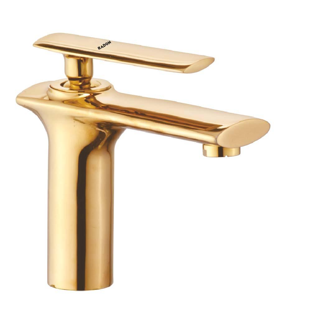 BENZ SINGLE LEVER BASIN MIXER (GOLD) - Radon India-- BENZ SINGLE LEVER BASIN MIXER (GOLD)-  Radon India