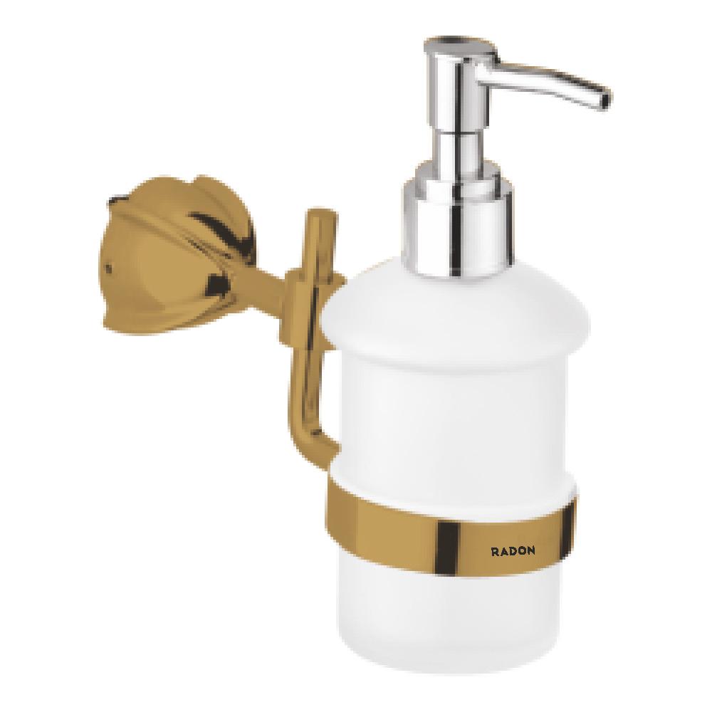 BLOOM BRASSO LIQUID SOAP DISPENSER (BRASS) - Radon India-- BLOOM BRASSO LIQUID SOAP DISPENSER (BRASS)-  Radon India