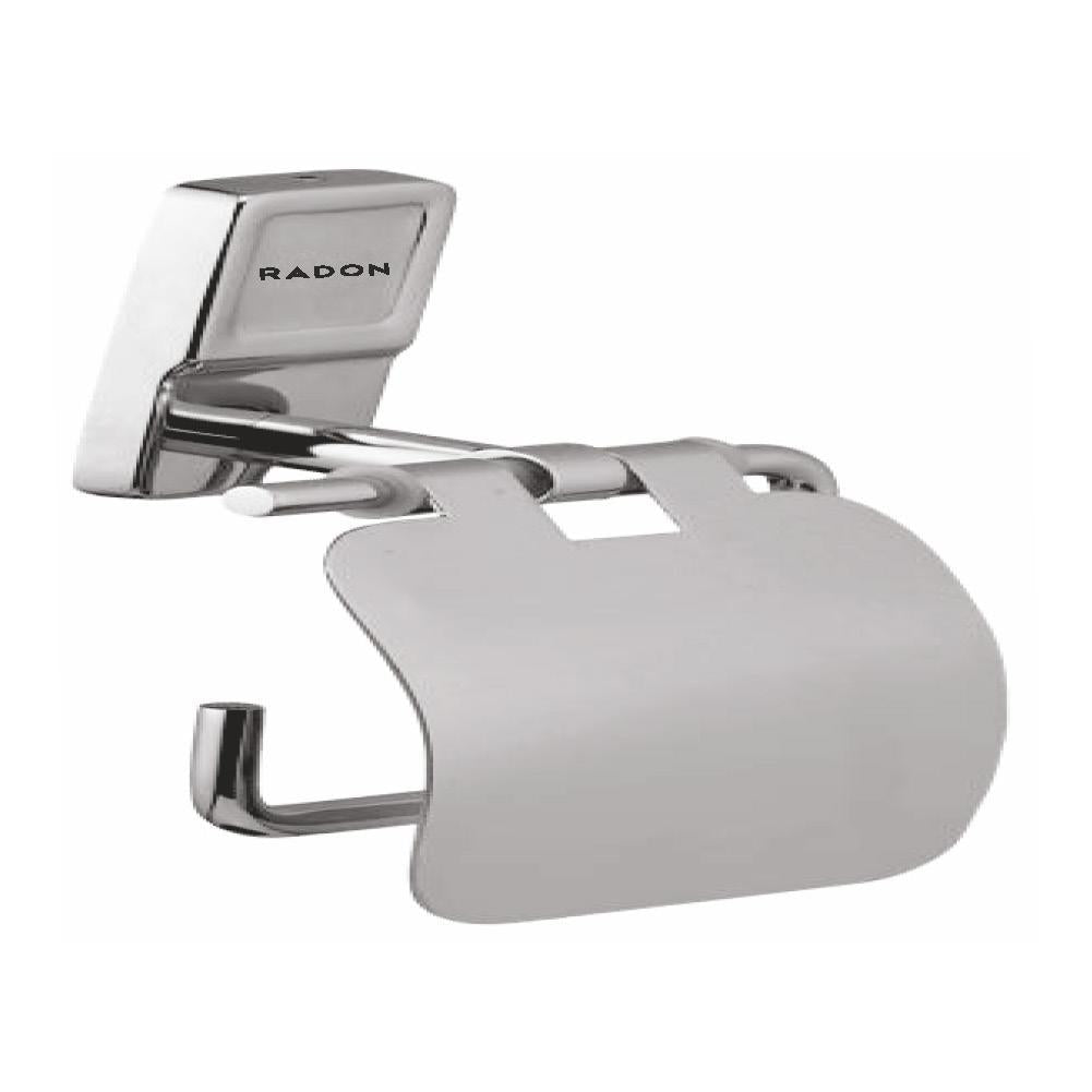 CARRE TOILET PAPER HOLDER WITH FLAP (CHROME) - Radon India-- CARRE TOILET PAPER HOLDER WITH FLAP (CHROME)-  Radon India