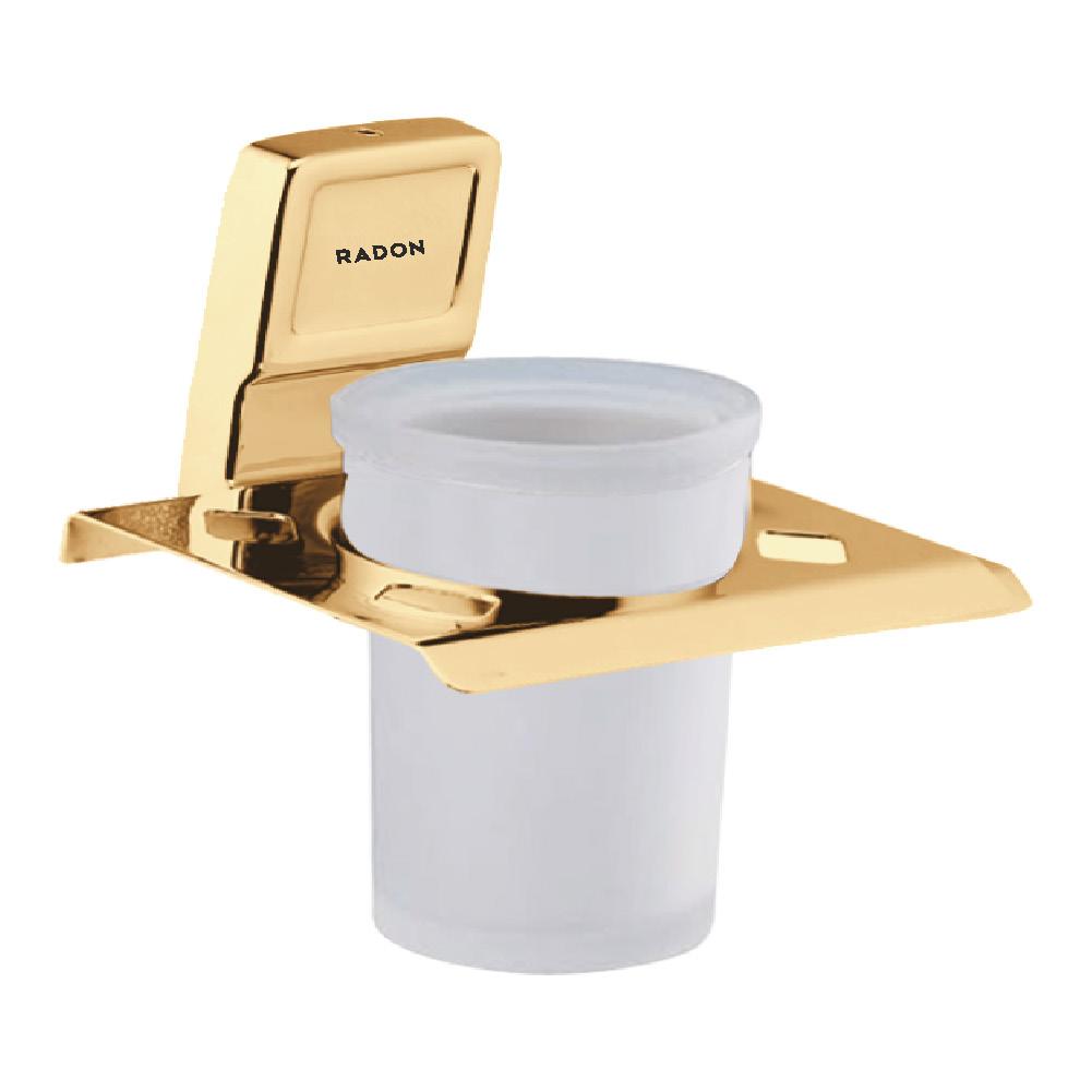 CARRE TUMBLER HOLDER (GOLD) - Radon India-- CARRE TUMBLER HOLDER (GOLD)-  Radon India