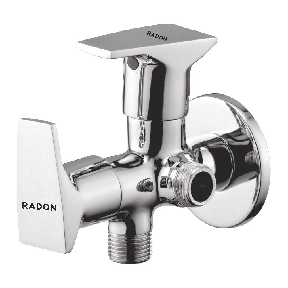 CETO 2 WAY ANGLE COCK WITH FLANGE (CHROME) - Radon India-- CETO 2 WAY ANGLE COCK WITH FLANGE (CHROME)-  Radon India