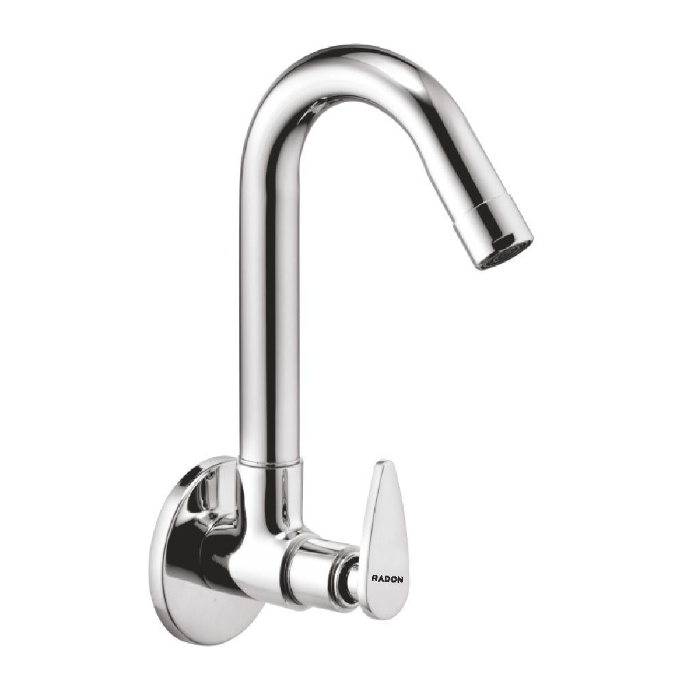 DEW SINK COCK WITH FLANGE (CHROME) - Radon India-- DEW SINK COCK WITH FLANGE (CHROME)-  Radon India
