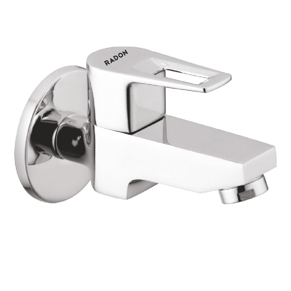 EDGE BIB COCK WITH FLANGE (CHROME) - Radon India-- EDGE BIB COCK WITH FLANGE (CHROME)-  Radon India
