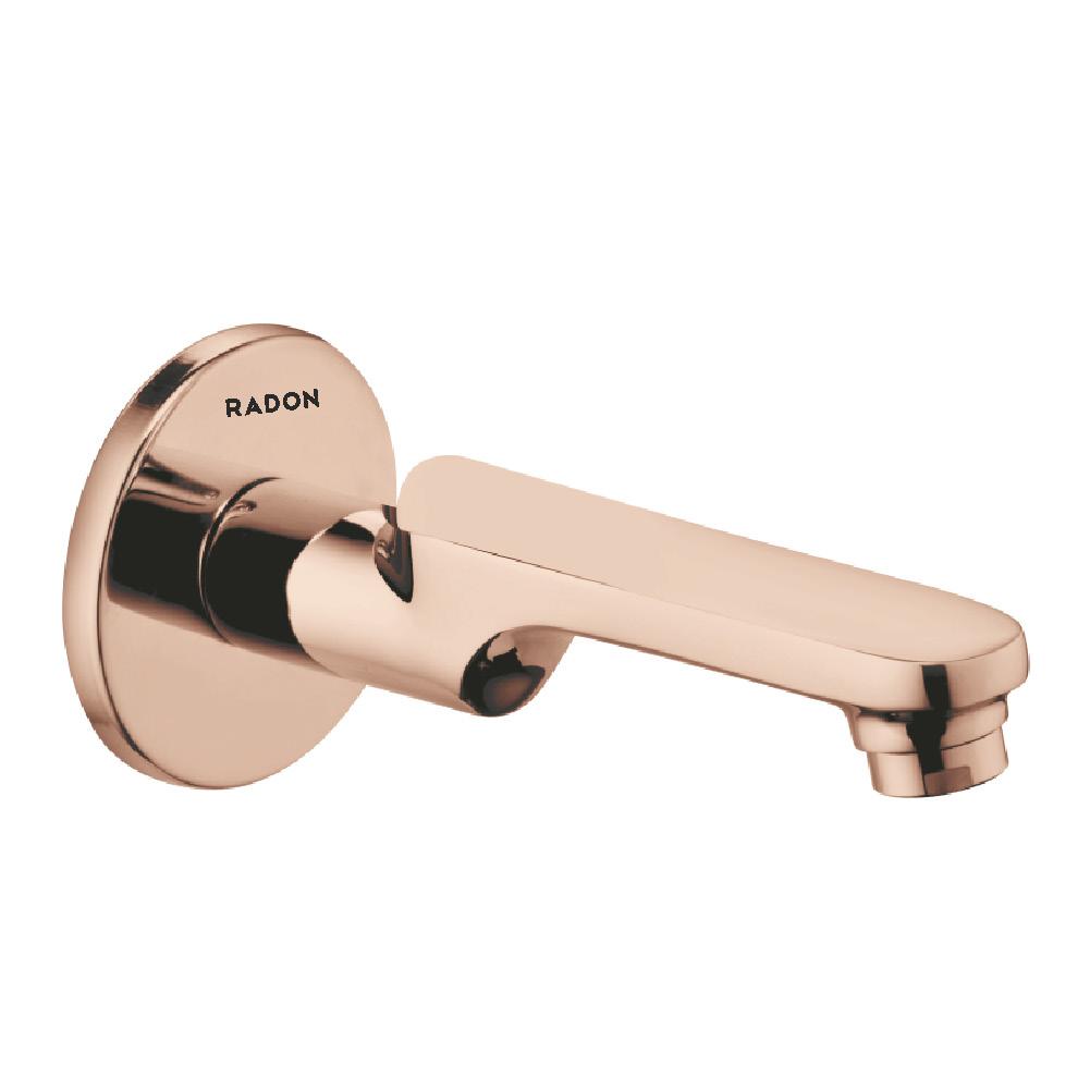 FEVO PLAIN SPOUT WITH FLANGE (ROSE GOLD) - Radon India-- FEVO PLAIN SPOUT WITH FLANGE (ROSE GOLD)-  Radon India