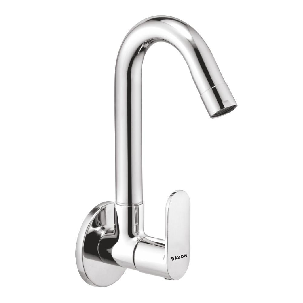 FEVO SINK COCK WITH FLANGE (CHROME) - Radon India-- FEVO SINK COCK WITH FLANGE (CHROME)-  Radon India
