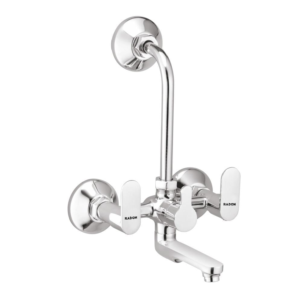 FEVO WALL MIXER TELEPHONIC WITH L-BEND (CHROME) - Radon India-- FEVO WALL MIXER TELEPHONIC WITH L-BEND (CHROME)-  Radon India