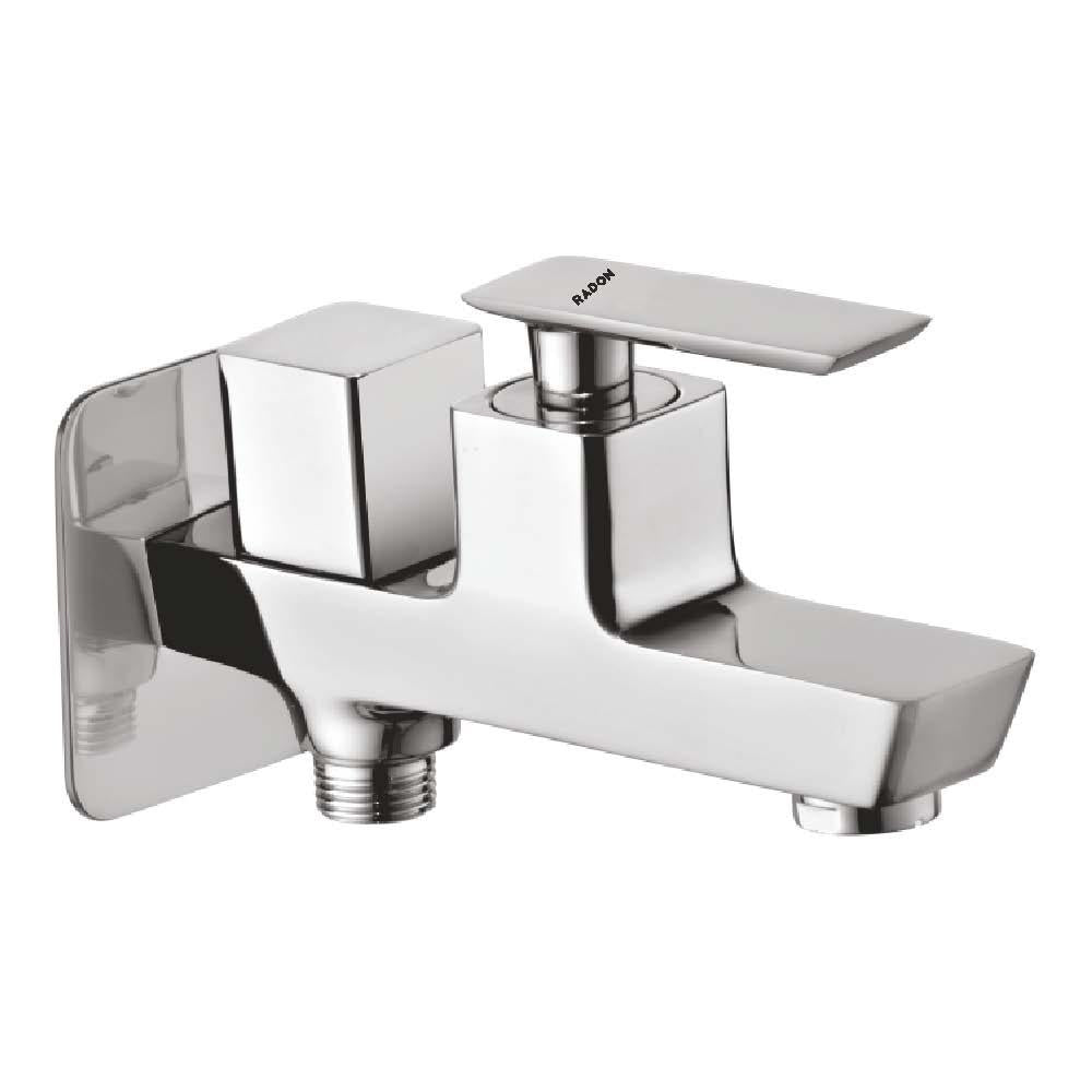 GRANDE 2 WAY BIB COCK WITH FLANGE (CHROME) - Radon India-- GRANDE 2 WAY BIB COCK WITH FLANGE (CHROME)-  Radon India