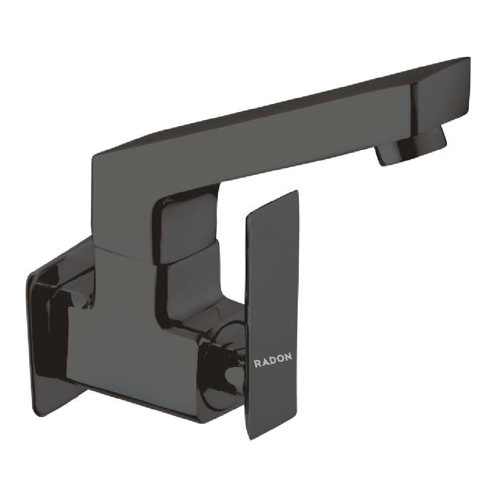 GRANDE SINK COCK WITH FLANGE (BLACK) - Radon India-- GRANDE SINK COCK WITH FLANGE (BLACK)-  Radon India