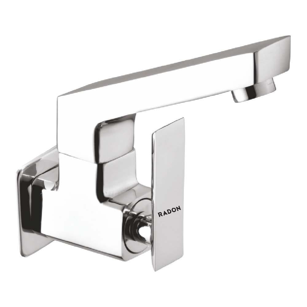 GRANDE SINK COCK WITH FLANGE (CHROME) - Radon India-- GRANDE SINK COCK WITH FLANGE (CHROME)-  Radon India