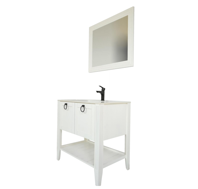 Elegant 36" Vanity - White - Radon India-- Elegant 36" Vanity - White-  Radon India