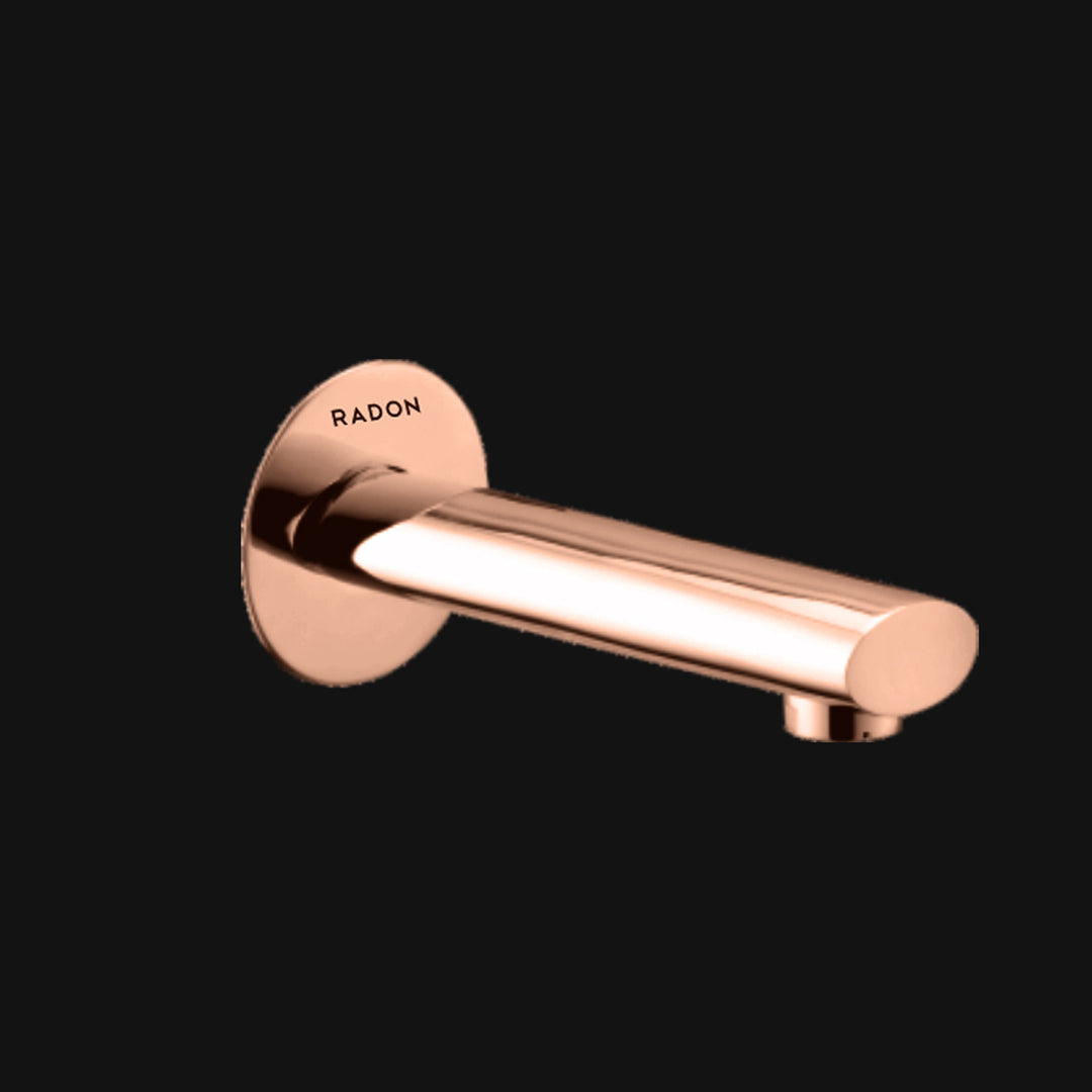 ARIC PLAIN SPOUT WITH FLANGE (ROSE GOLD) - Radon India-- ARIC PLAIN SPOUT WITH FLANGE (ROSE GOLD)-  Radon India