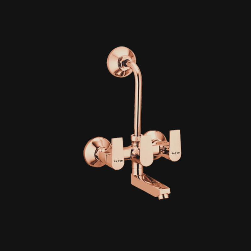 ARIC WALL MIXER TELEPHONIC WITH L-BEND (ROSE GOLD)