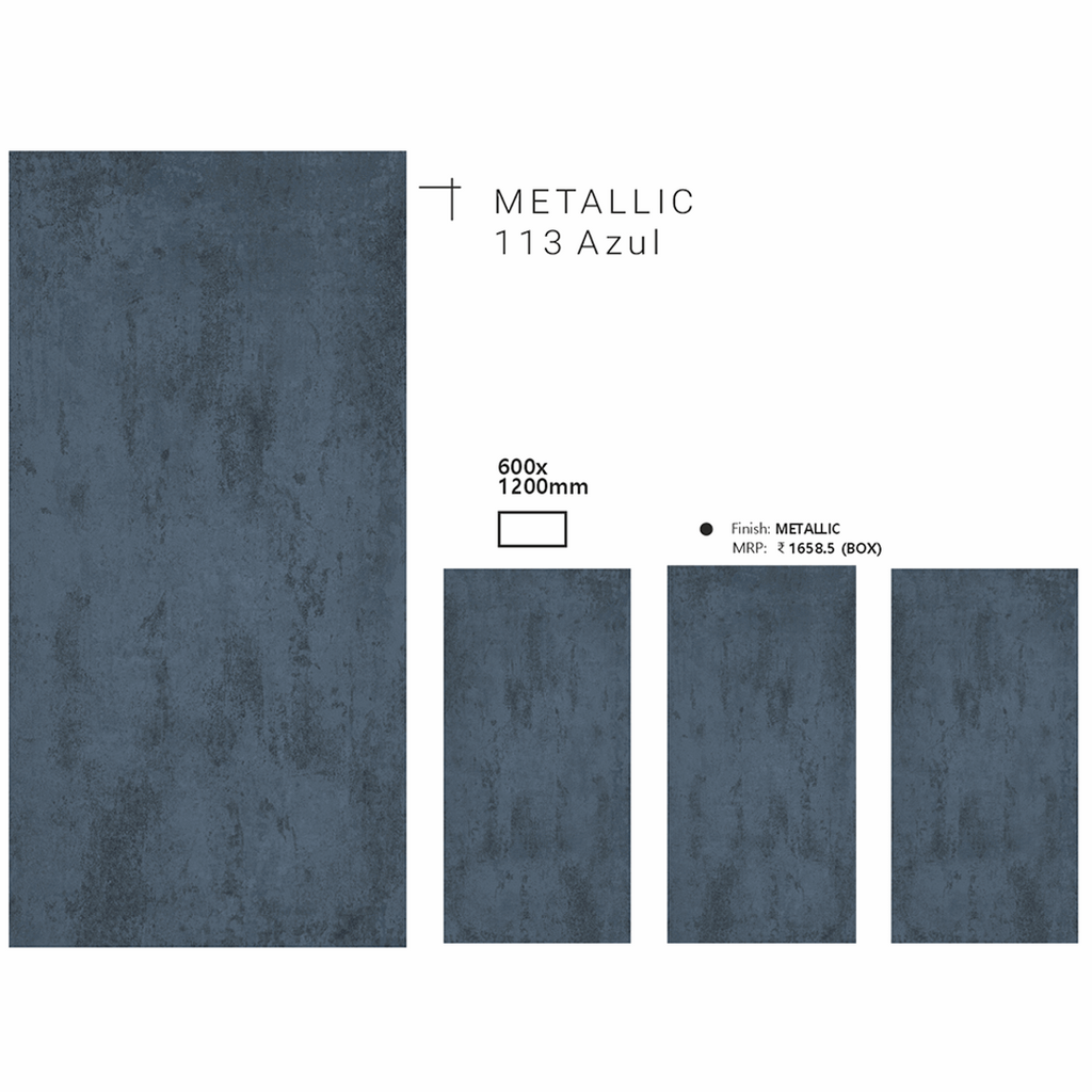 METALLIC 113 Azul - Radon India-- METALLIC 113 Azul-  Radon India