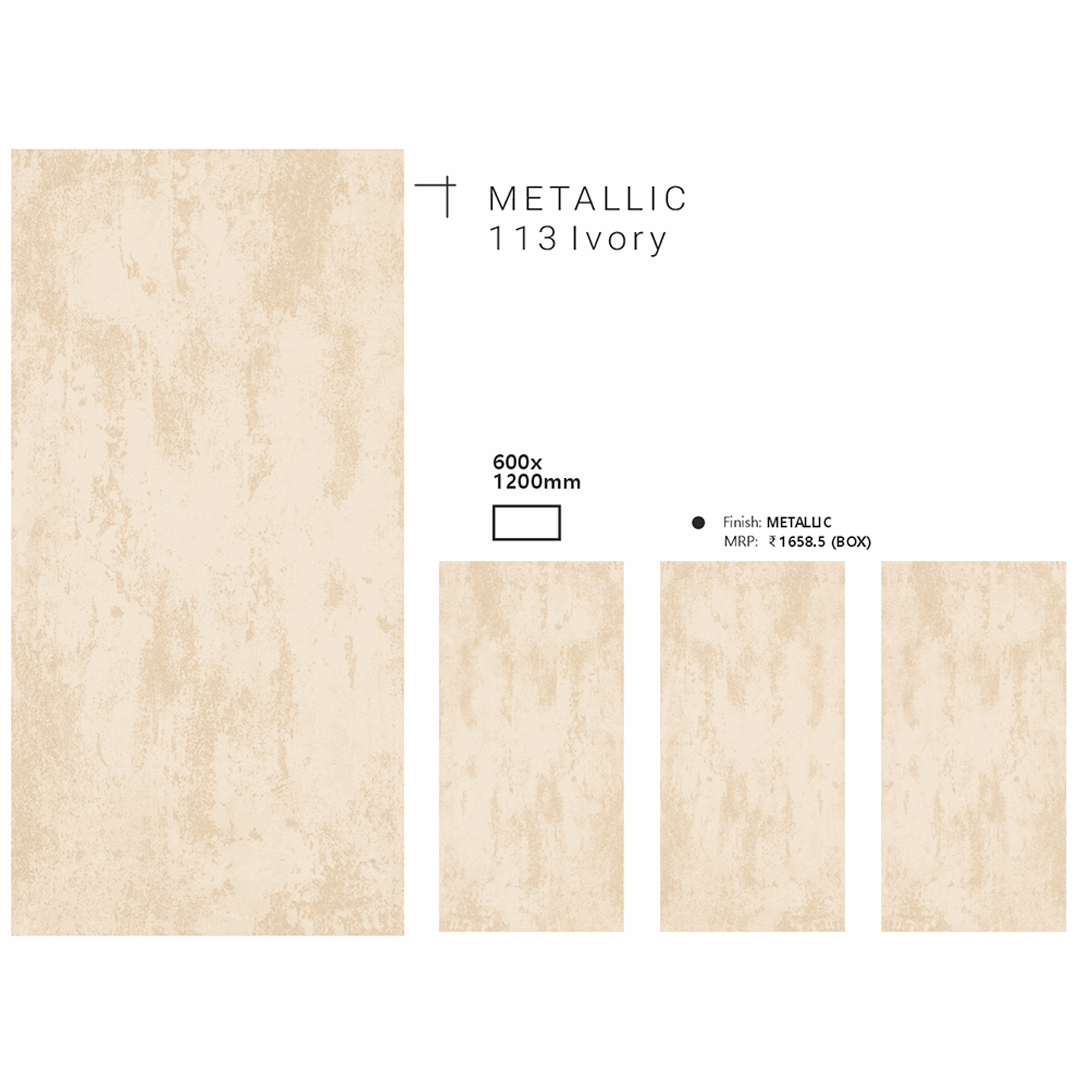 METALLIC 113 Ivory - Radon India-- METALLIC 113 Ivory-  Radon India