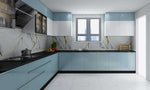 L shaped Kitchen Design( Semi Gloss) - Radon India-- L shaped Kitchen Design( Semi Gloss)-  Radon India