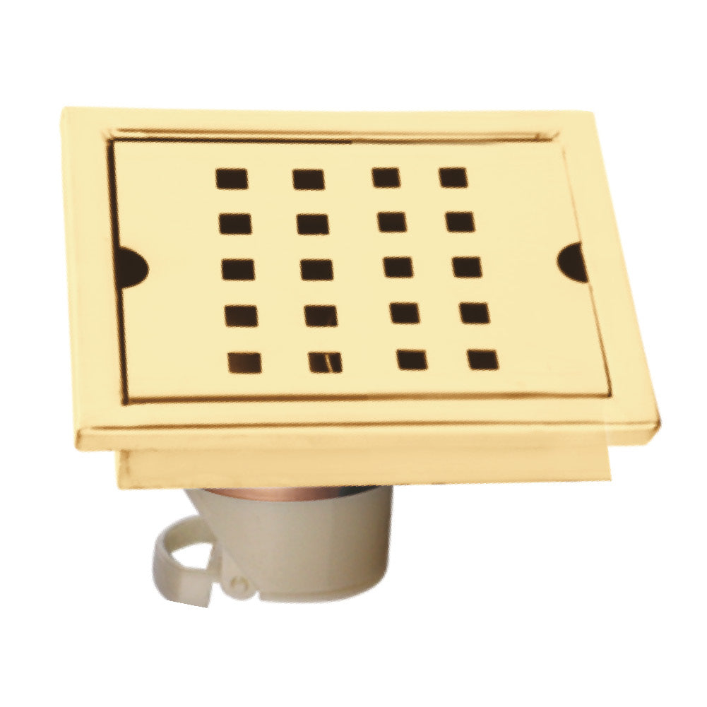 SQUARE SHOWER CHANNEL DRAINER 5x5 (GOLD) - Radon India-- SQUARE SHOWER CHANNEL DRAINER 5x5 (GOLD)-  Radon India