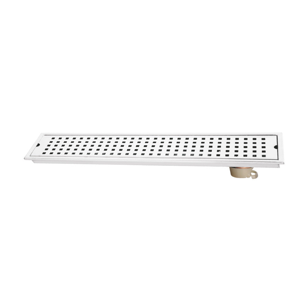SQUARE SHOWER CHANNEL DRAINER 30x4 (CHROME) - Radon India-- SQUARE SHOWER CHANNEL DRAINER 30x4 (CHROME)-  Radon India