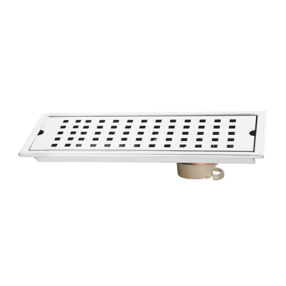 SQUARE SHOWER CHANNEL DRAINER 24x4 (CHROME) - Radon India-- SQUARE SHOWER CHANNEL DRAINER 24x4 (CHROME)-  Radon India