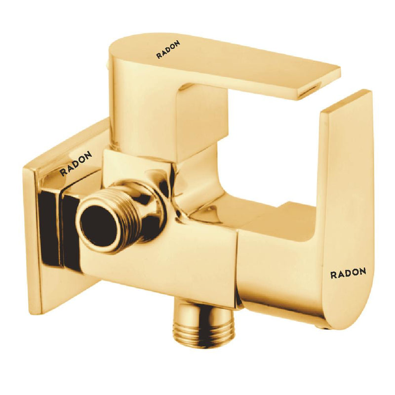 ARIC 2 WAY ANGLE COCK WITH FLANGE (GOLD)