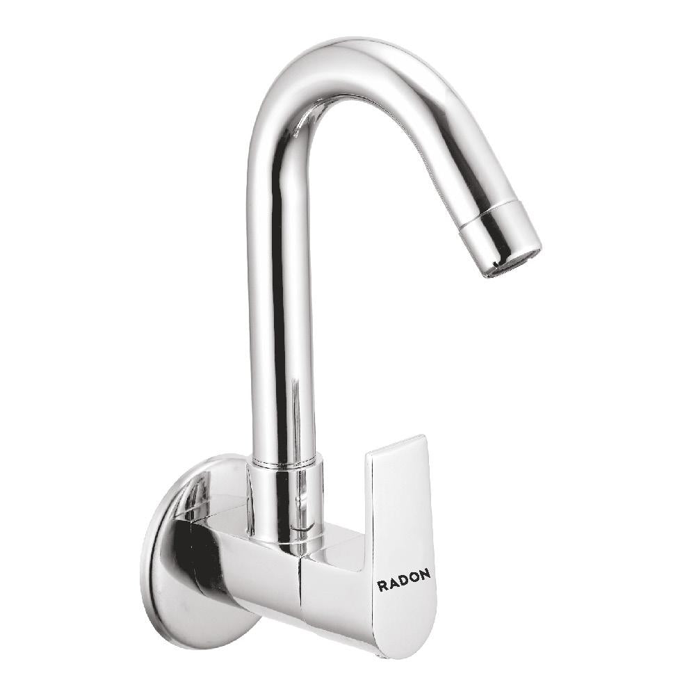 ARIC SINK COCK WITH FLANGE (CHROME) – Radon India