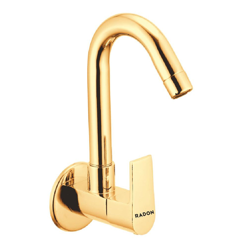 ARIC SINK COCK WITH FLANGE (GOLD)