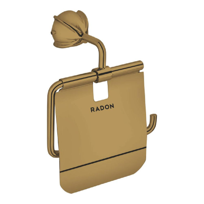 BLOOM BRASSO TOILET PAPER HOLDER WITH FLAP (BRASS)